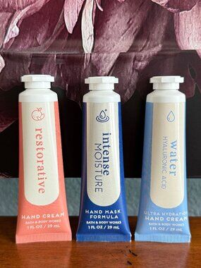 NEW 3-Pc on-the-go Hydration Hand Cream Bath & Body Works Trio